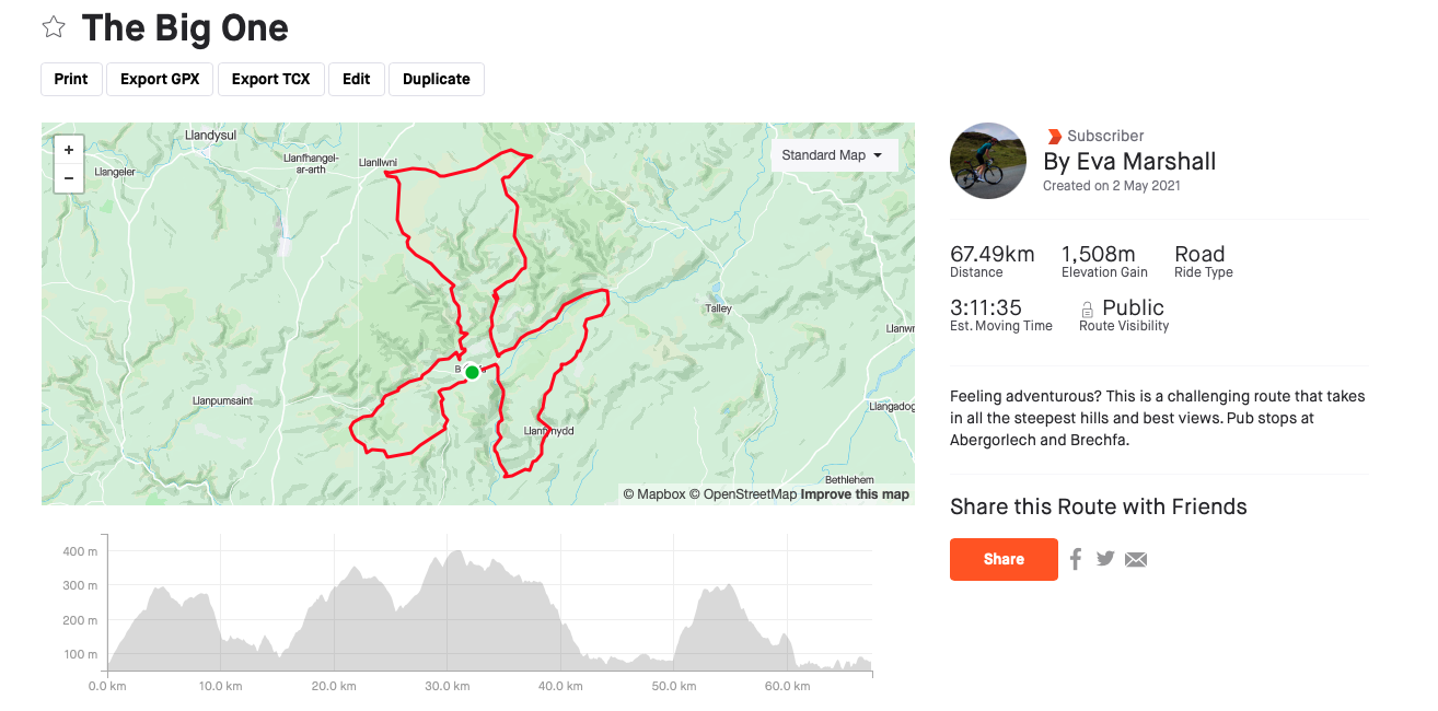 strava bike routes near me